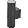 Светильник уличный IEK 5108 настенный 2хGU10 IP65 черный LT-UBU0-5108-GU10-2-K02